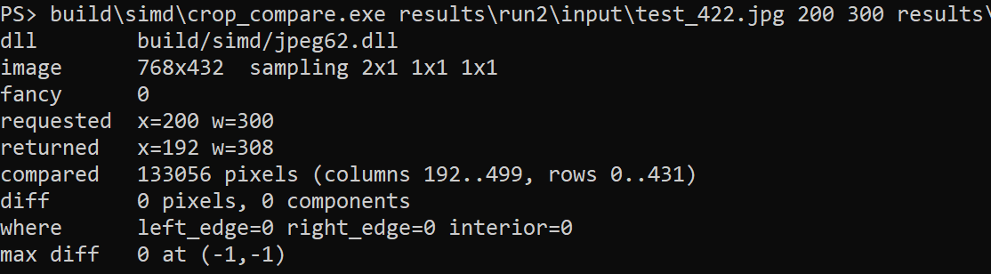 crop_compare output, fancy 0. Same region, 0 different pixels, 0 different components.