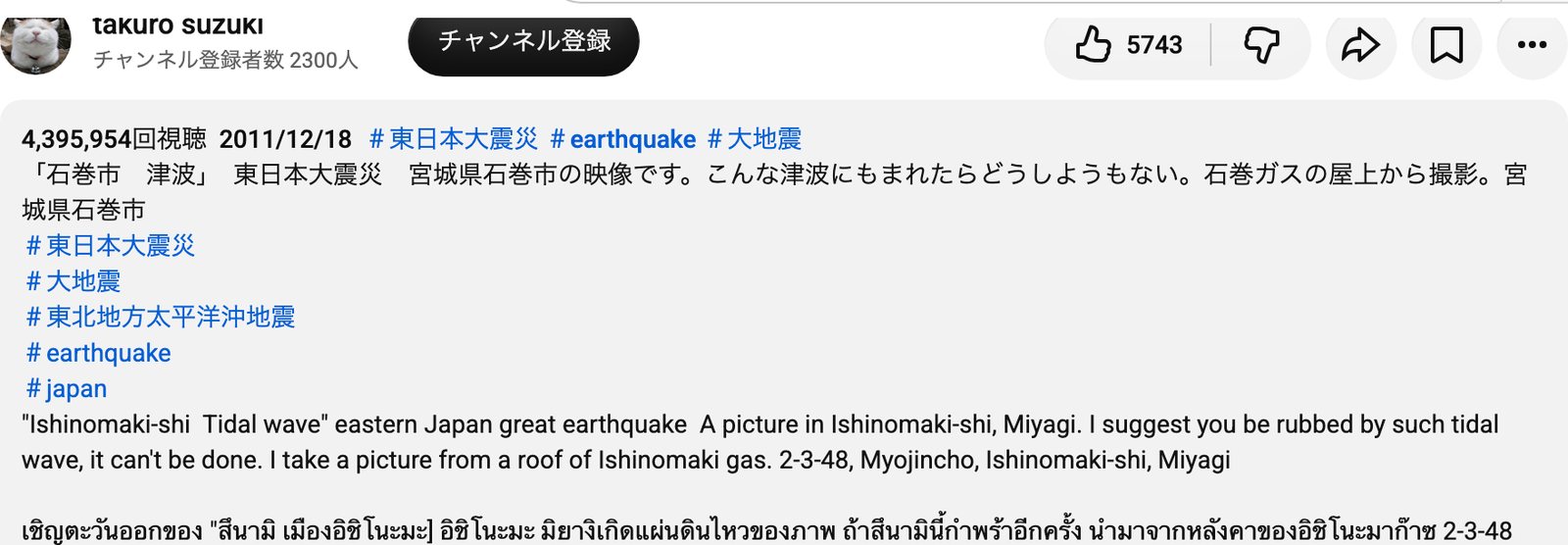 The takuro suzuki channel, YouTube