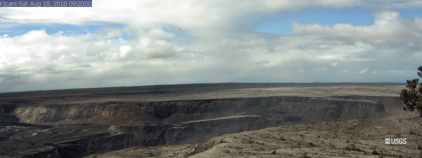 USGS frame showing the enlarged depression on 18 August 2018
